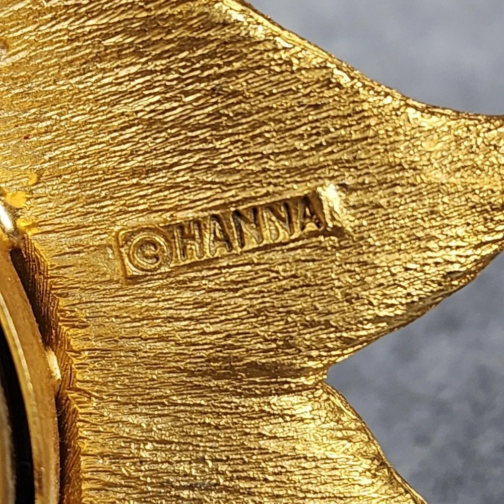 Vintage Landau Tulip Alarm Clock West Germany Gold Tone Hana Glow Hands
